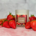 Flame and Scent Strawberry and Rhubarb Candle 150x150